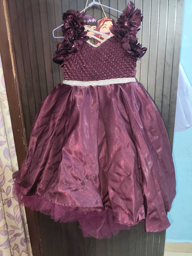 Girls Heavy Partywear Gown