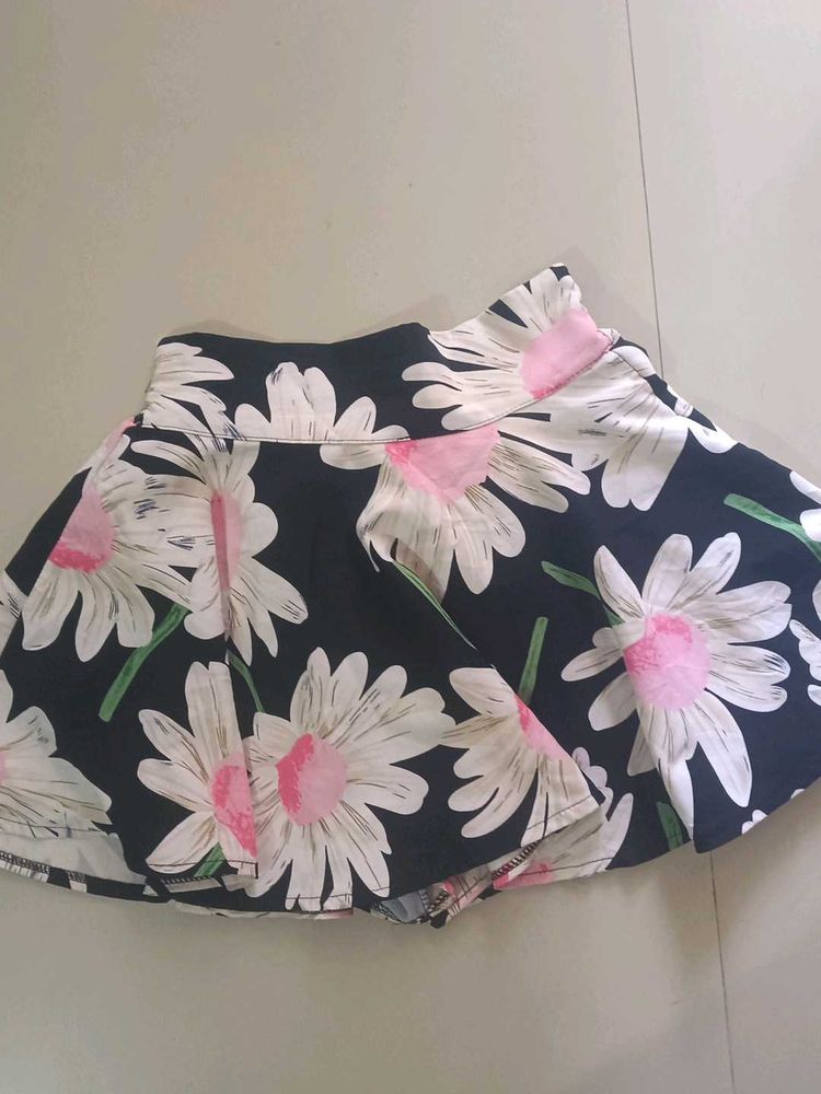 Floral Print Skirt