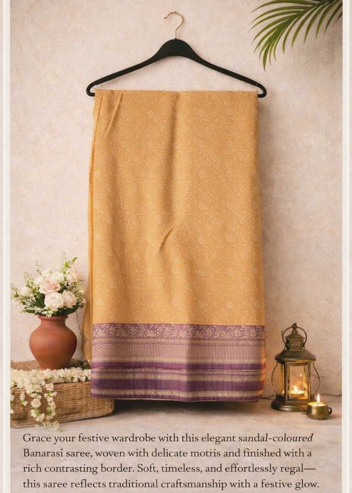 Elegant Sandal Banarsi Saree🥻