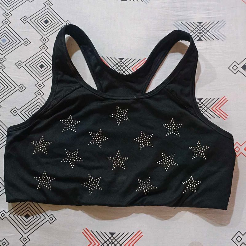 Black Star Sports Bra
