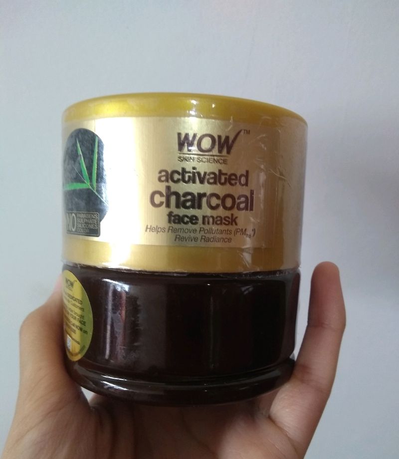 Brand New Wow Skin Activated Charcoal Face Mask