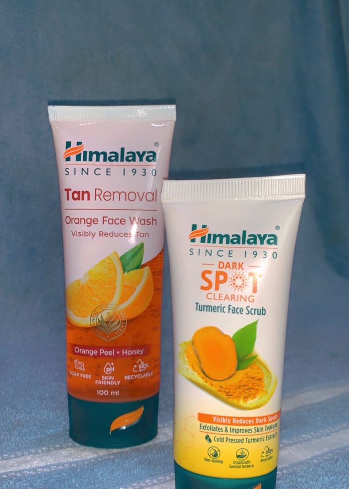 Himalaya’s Orange facewash&amp; Turmericfacesrub