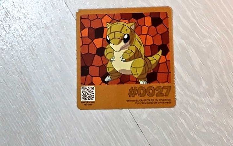 Cadbury oreo pokemon card sandshrew freebie collec
