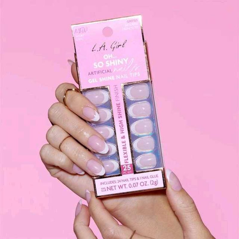 L.A. Girl So Shiny French Tip Nails