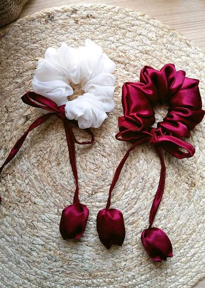2 Elegant Scrunchie Set