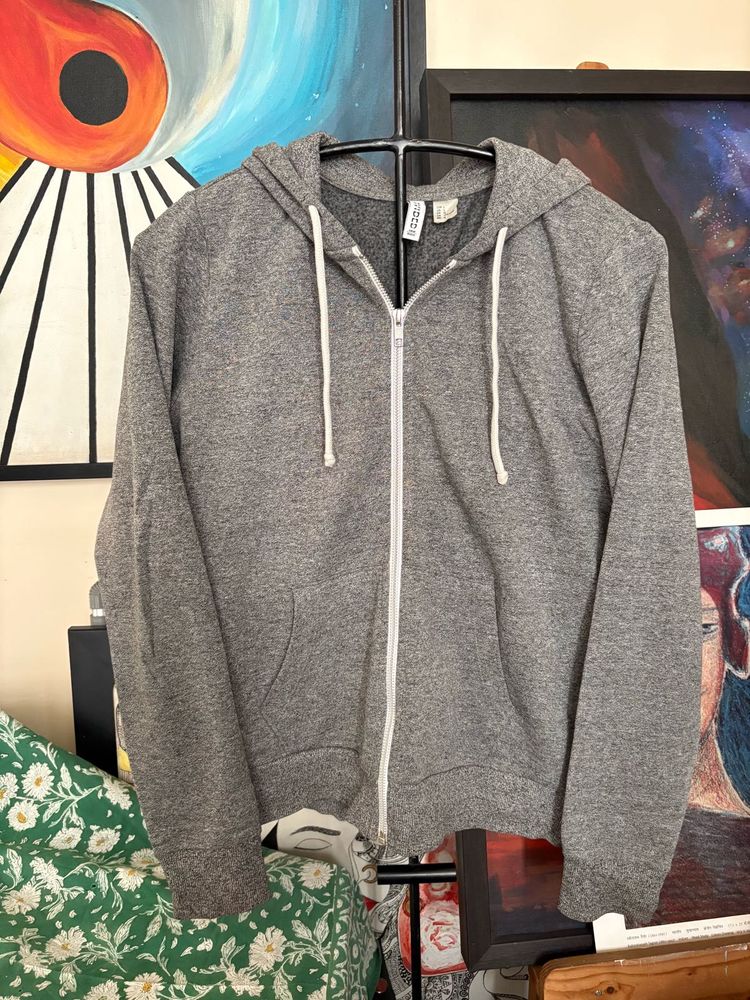 Gray H&amp;M Zip Up Hoodie