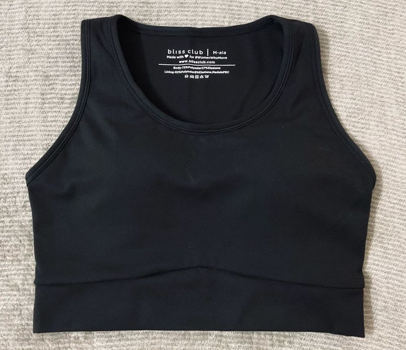Black Bliss Club Sports Bra
