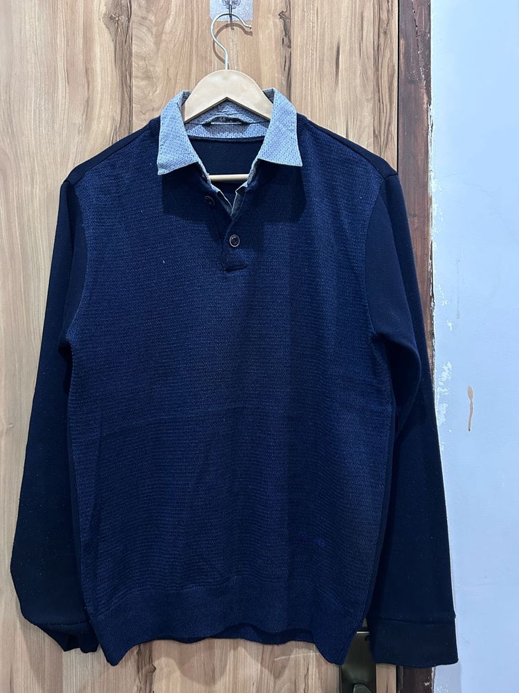 🔹Navy Blue Long Sleeve Pullover