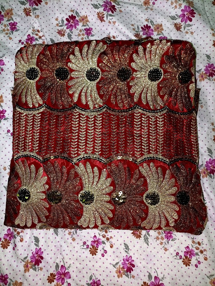 Stunning Red Designer Saree