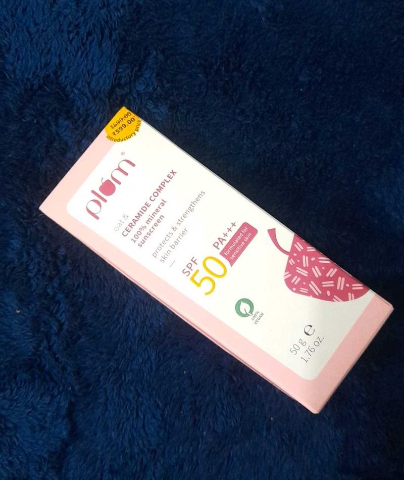 Plum Oat &amp; Ceramide Complex Mineral Sunscreen