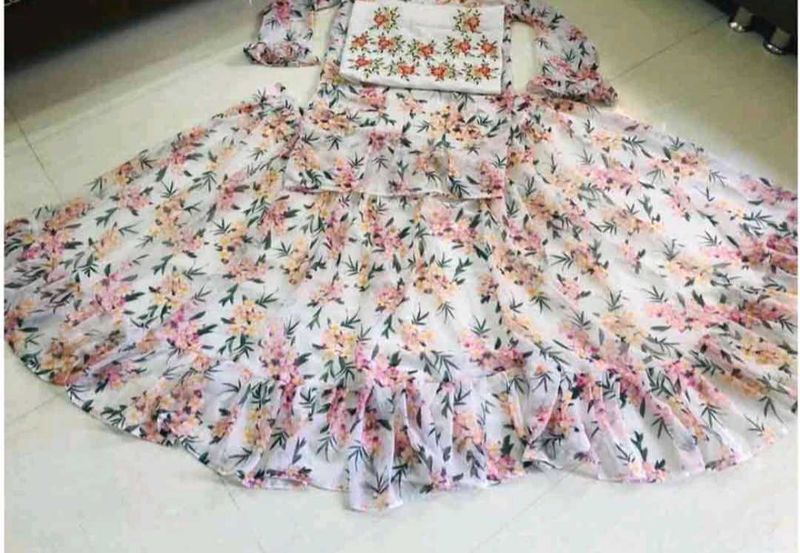 Floral Print Three-Piece Set