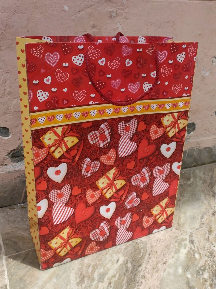 Gg Gift Bag With Heart Degine