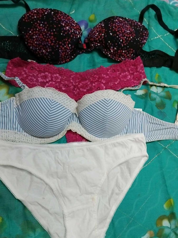 Combo Of Four Hnm Bra N Panty