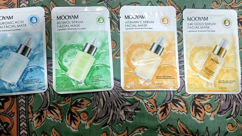 K-BEAUTY Serum Facial Masks (Set of 4)