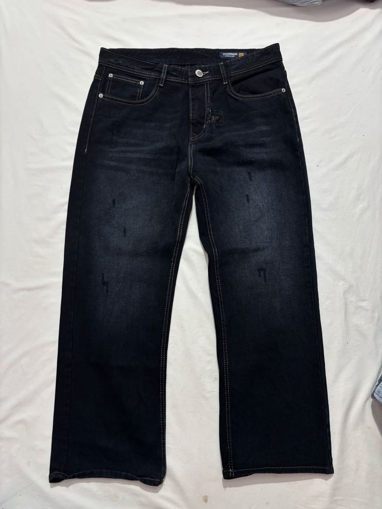 Size: 34-36 Dark Wash Denim Jeans