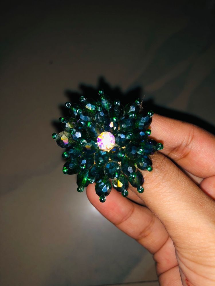 Crystal Dark Green Ring💍