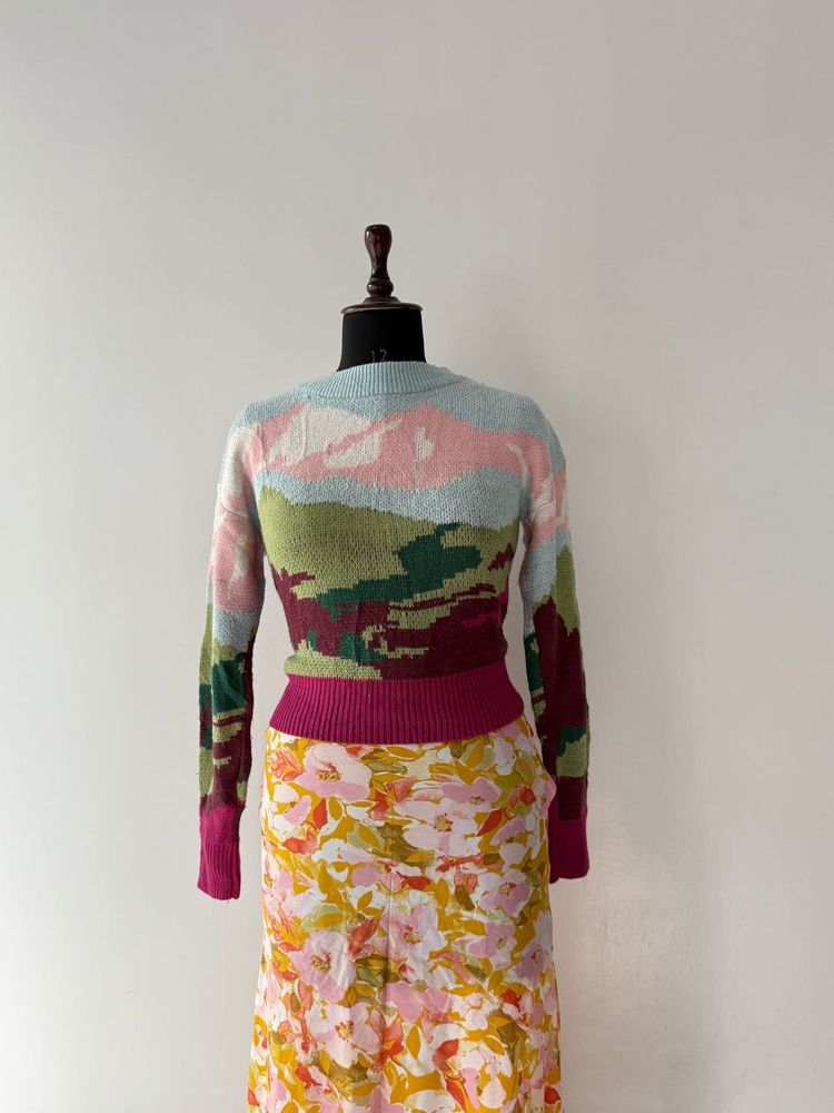 Scenic Landscape Sweater