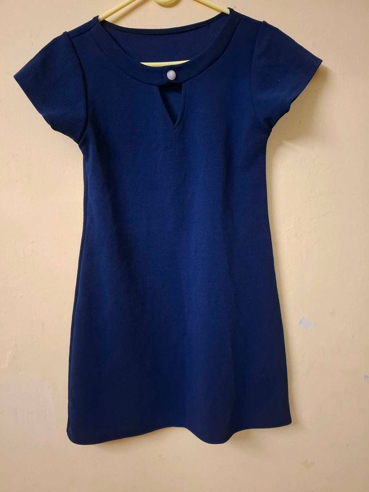 Cute Navy Blue Mini Dress