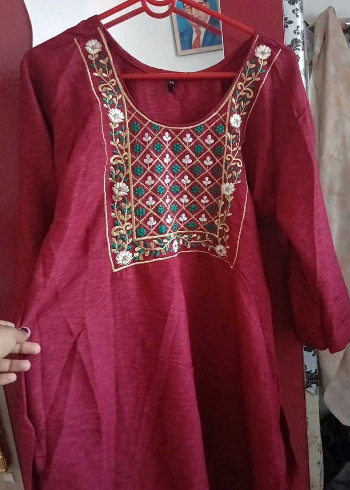 Elegant Embroidered Kurta