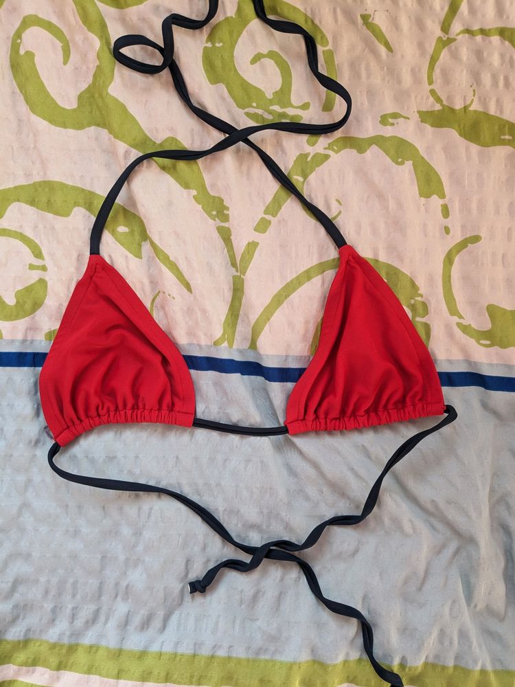 Red Colour Bikini Top