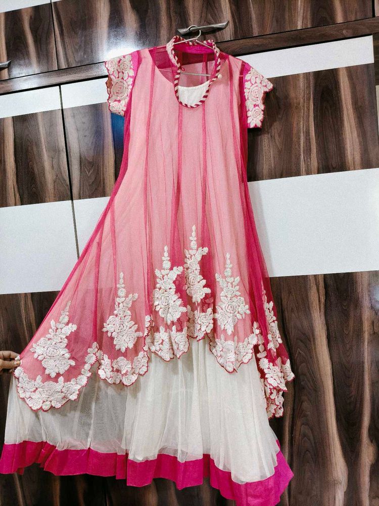 Pink Embroidered Kurta Set
