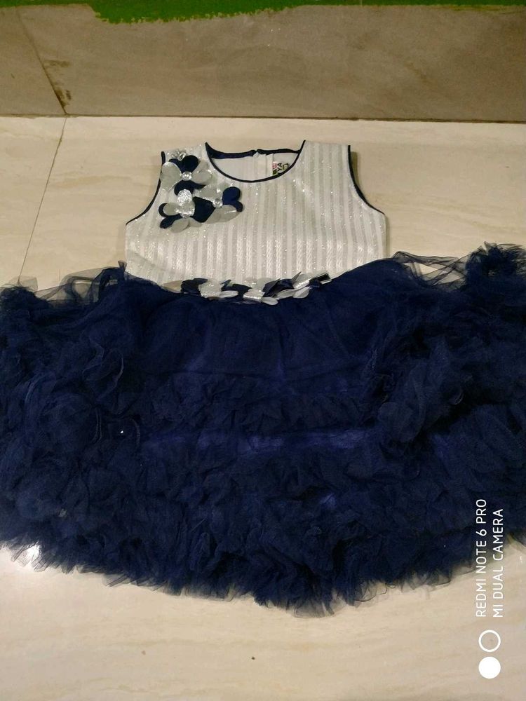 Cute Navy Blue Party Dress