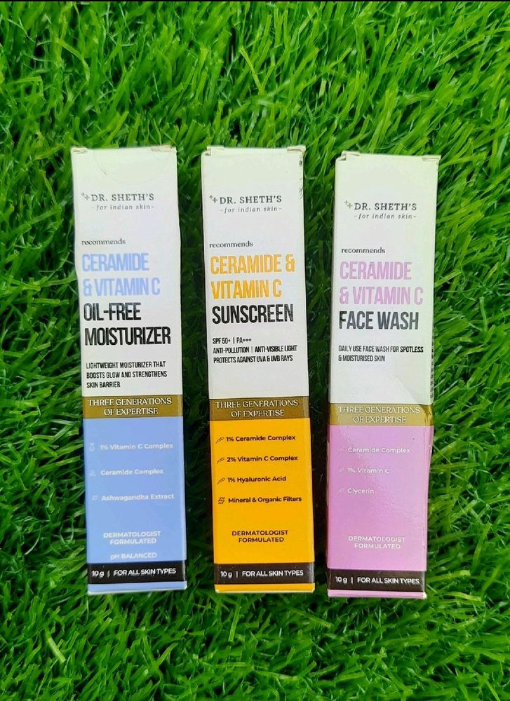 Dr.Sheth&#39;s Moisturizer, Sunscreen And Face Wash