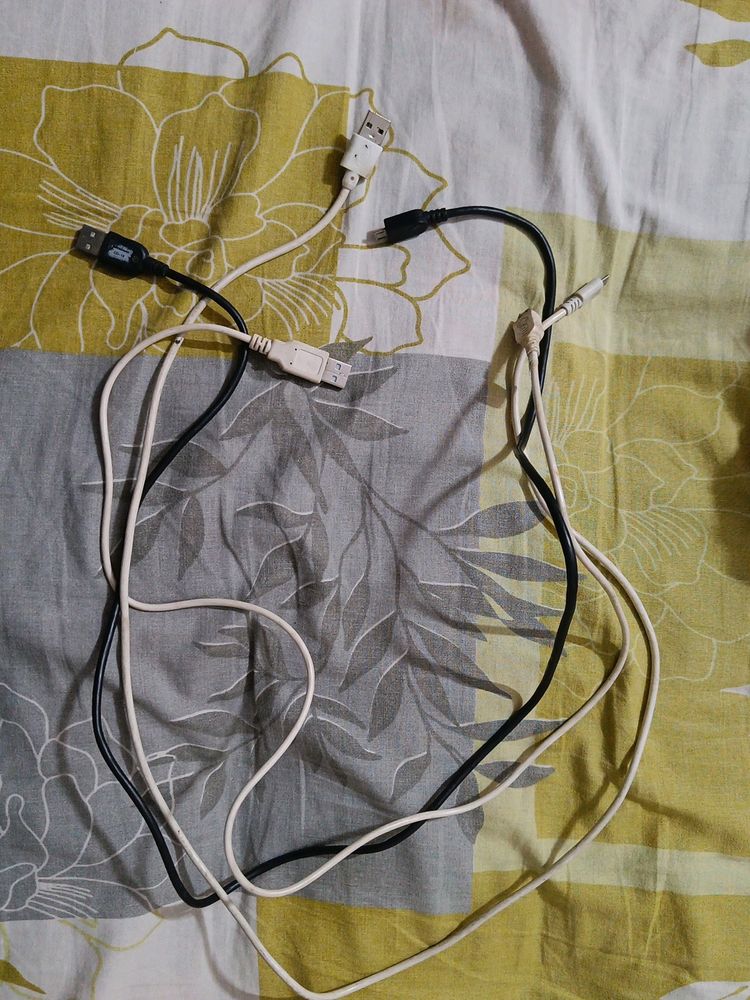 3 Data Cables Micro Usb Type