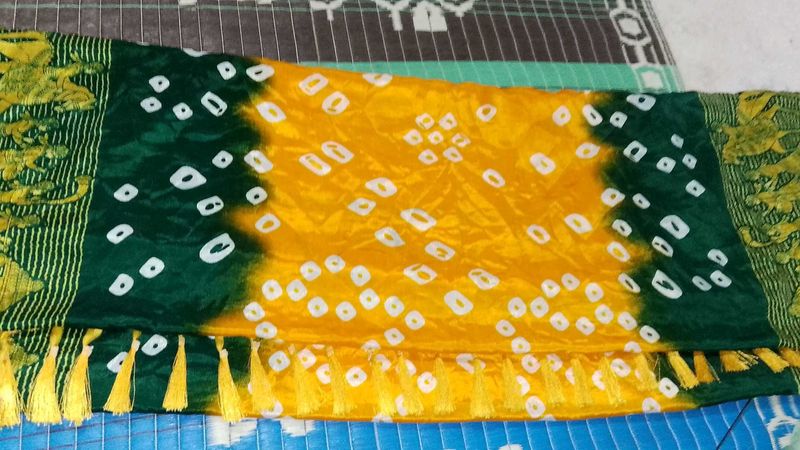 Jaipuri Bandhani Saree With Blouse ❤️