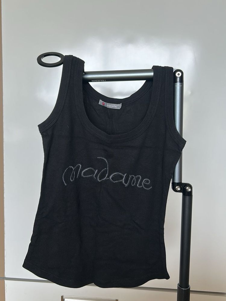 Black Madame Tank Top
