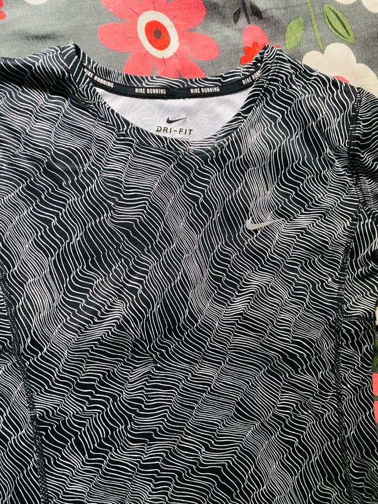 Nike Dri-FIT Running Top - Abstract Wave