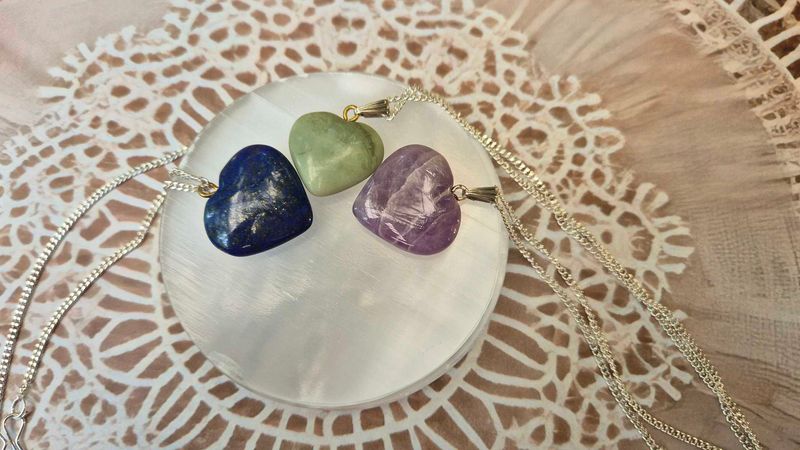 Heart Stone Pendants