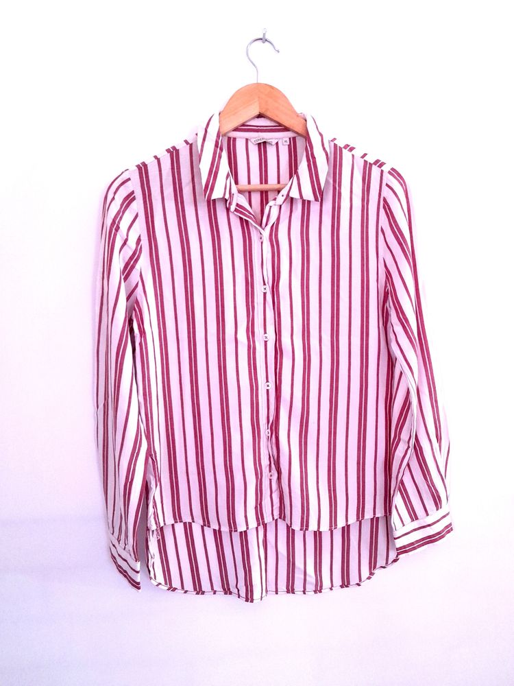 Striped Button-Down Shirt