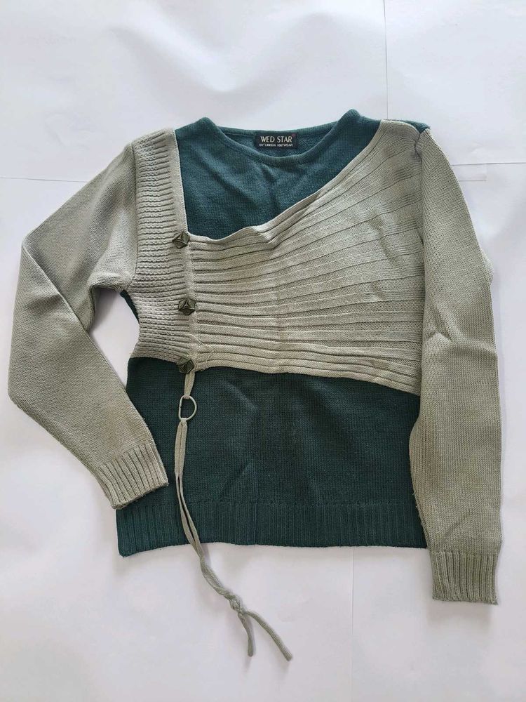Stylish &amp; Smart Grey Sweater For Parties