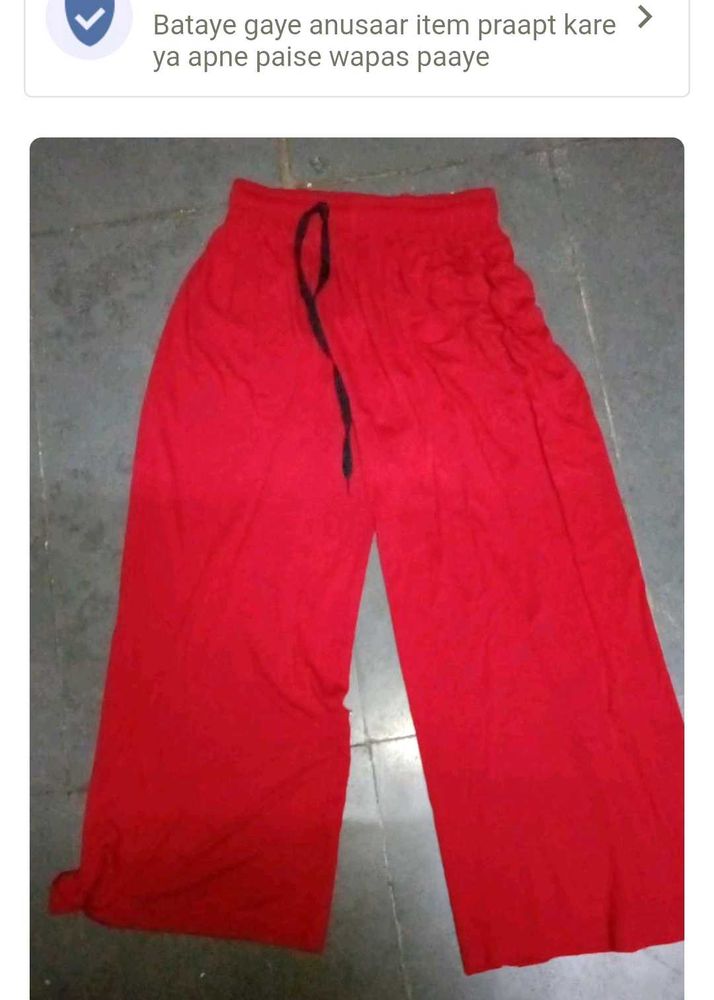 Unused red Palazzo