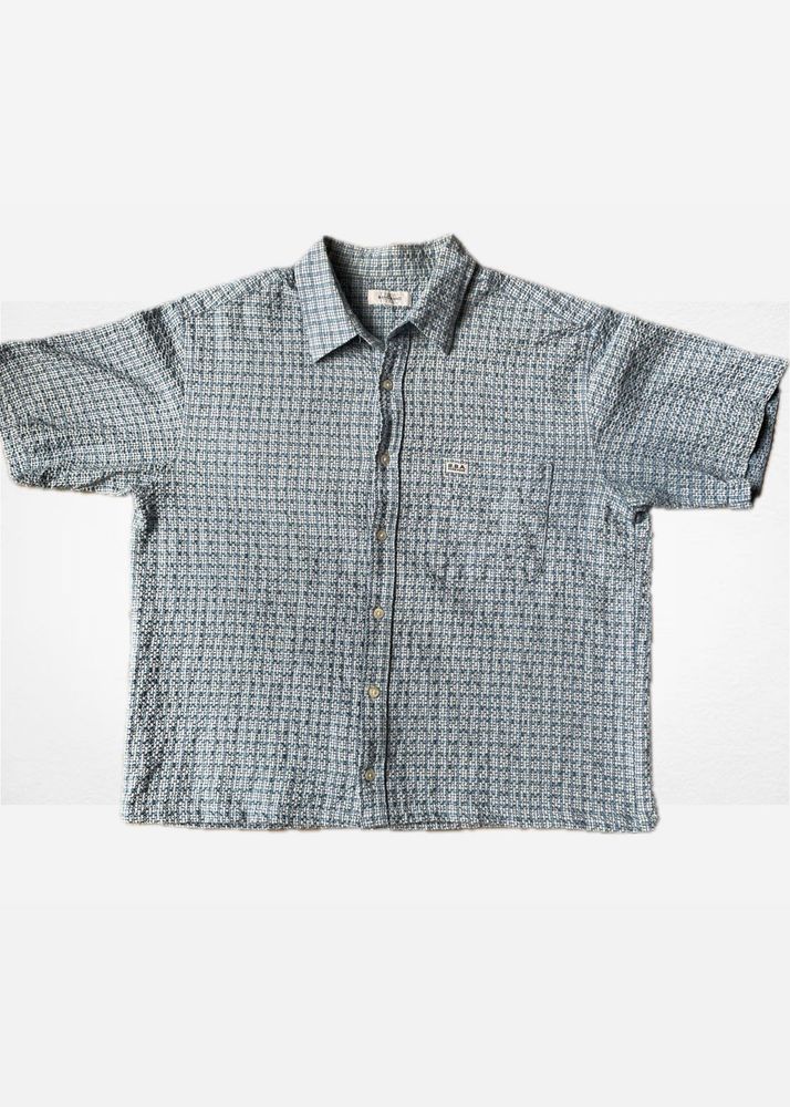 Textured Cropped Shirt