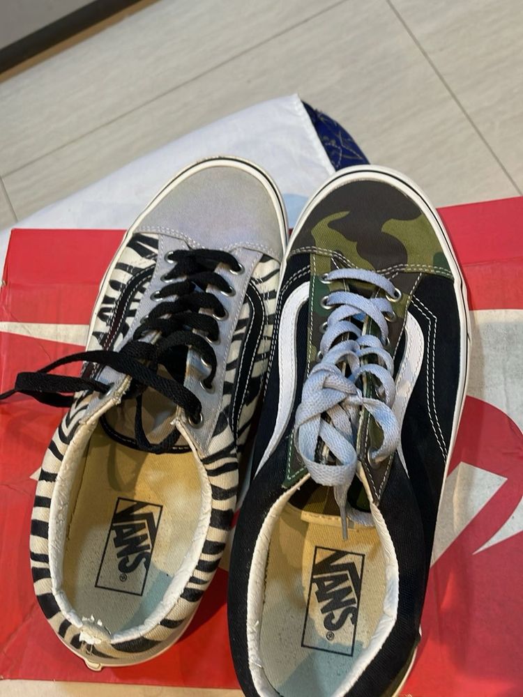 Vans mismatched Print Sneakers