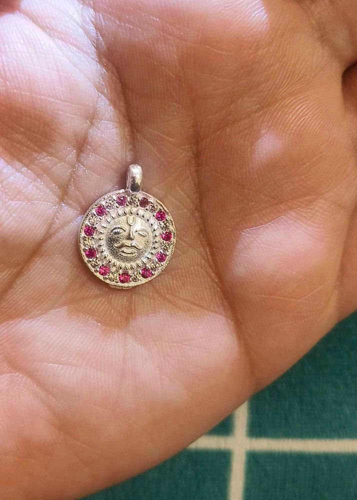 sun pure silver pendant 💕
