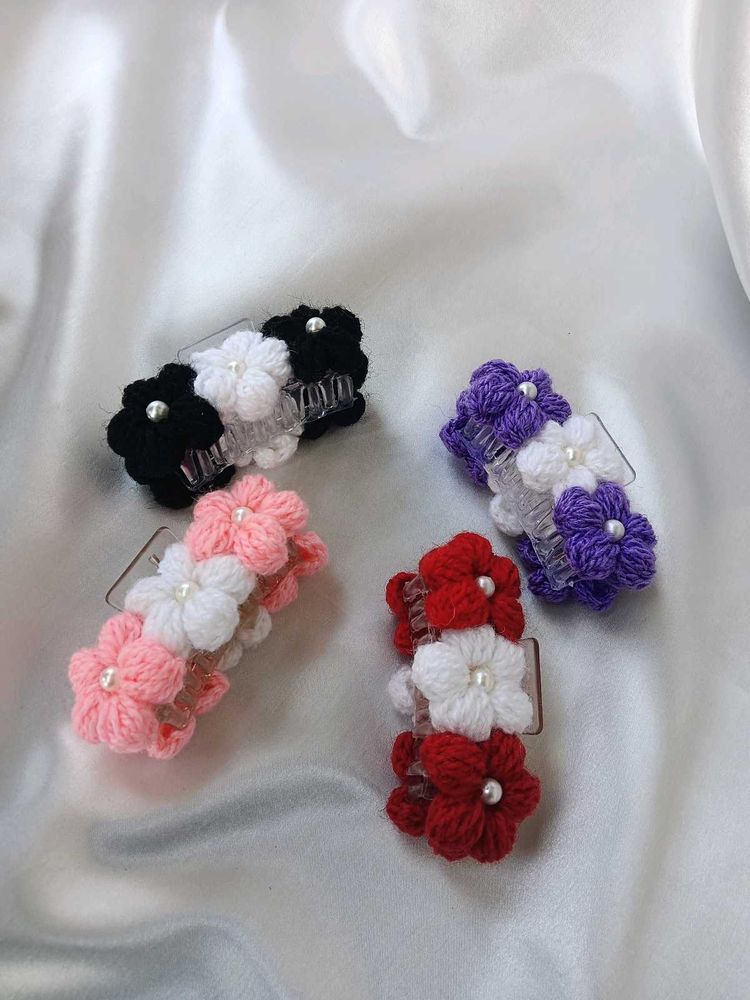 Crochet Claw Clips 💗