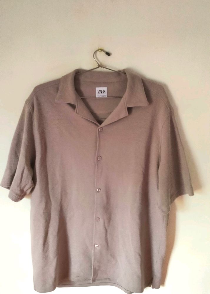 ZARA Grey Cotton Shirt