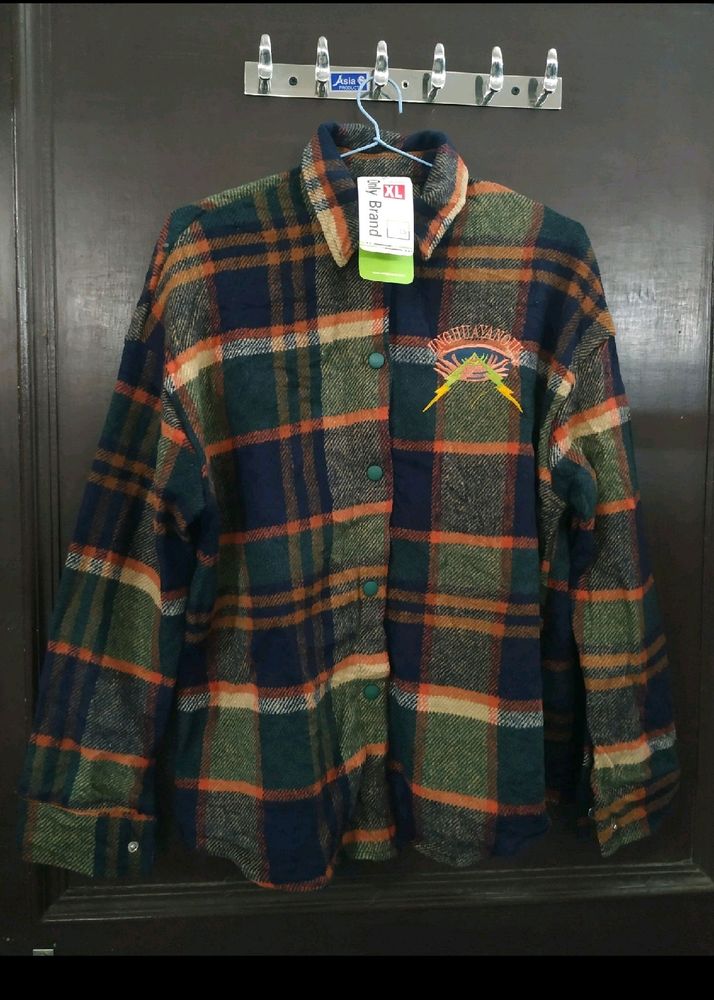 A Export Branded Girls Winter Check Shirt
