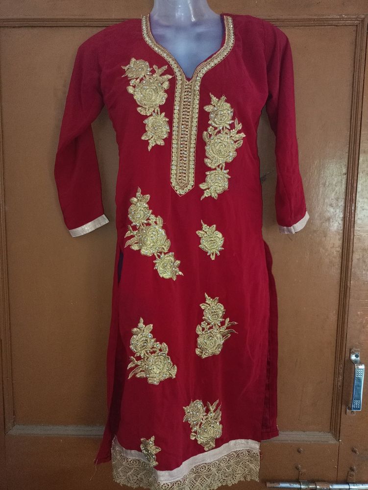 Maroon Kurti