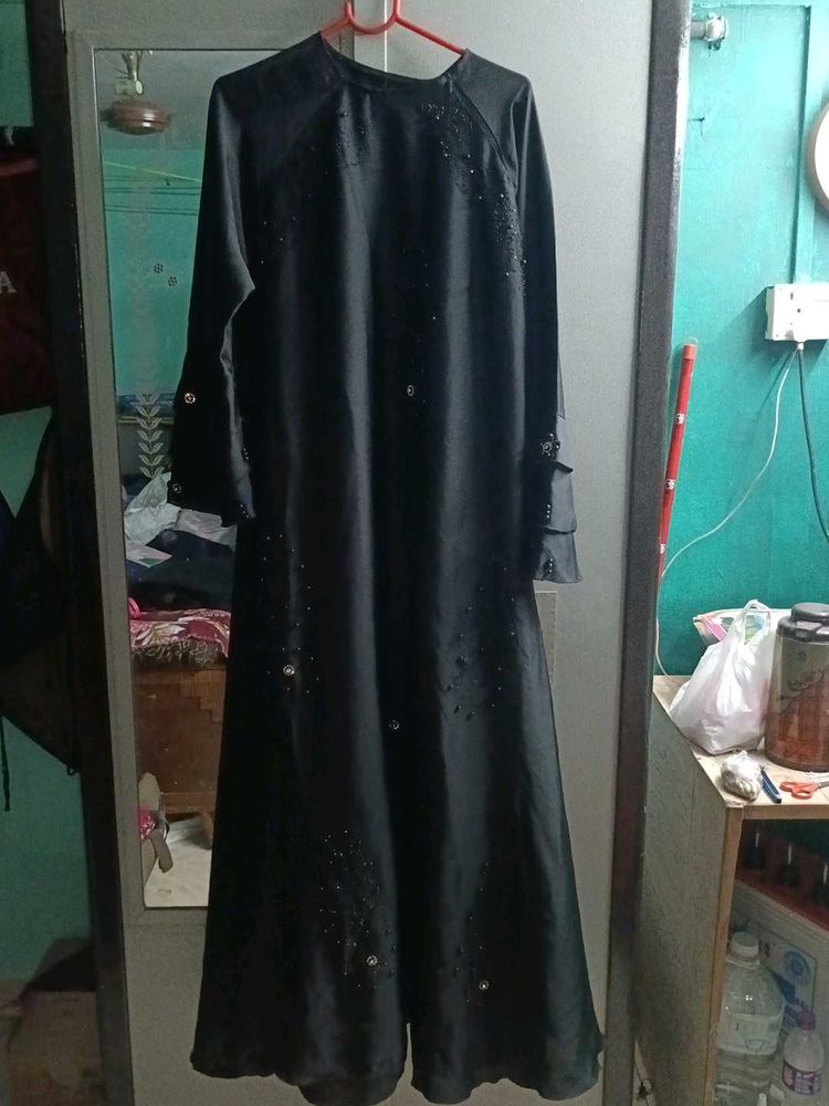 Elegant Black Ethnic Burqa
