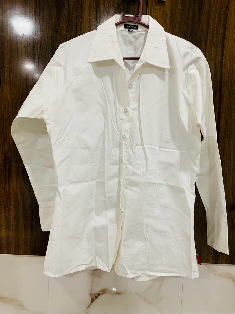 Plain White Shirt For Women.
