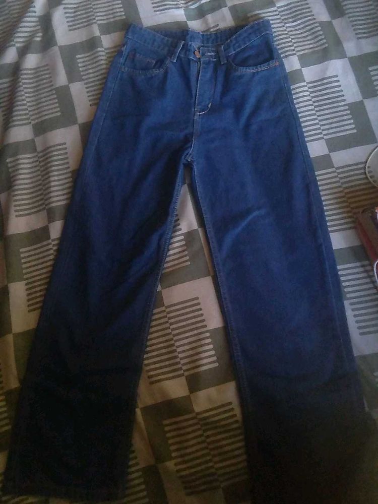Wide Leg Denim Jeans