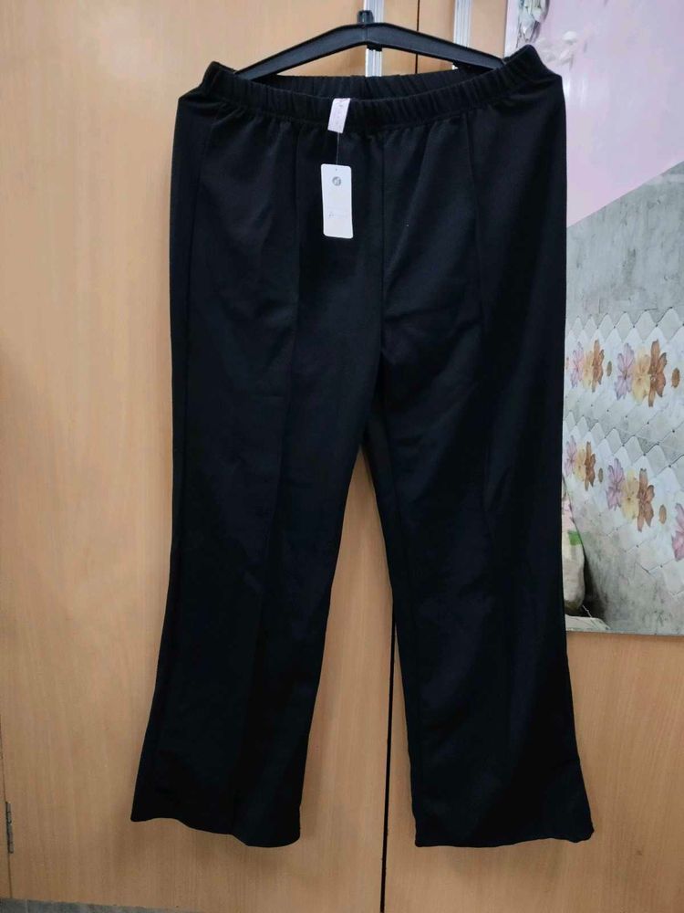 Black Casual Stretchable Trousers  (CO)