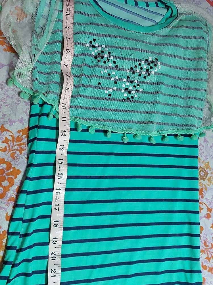 Cute Striped Girls Dress