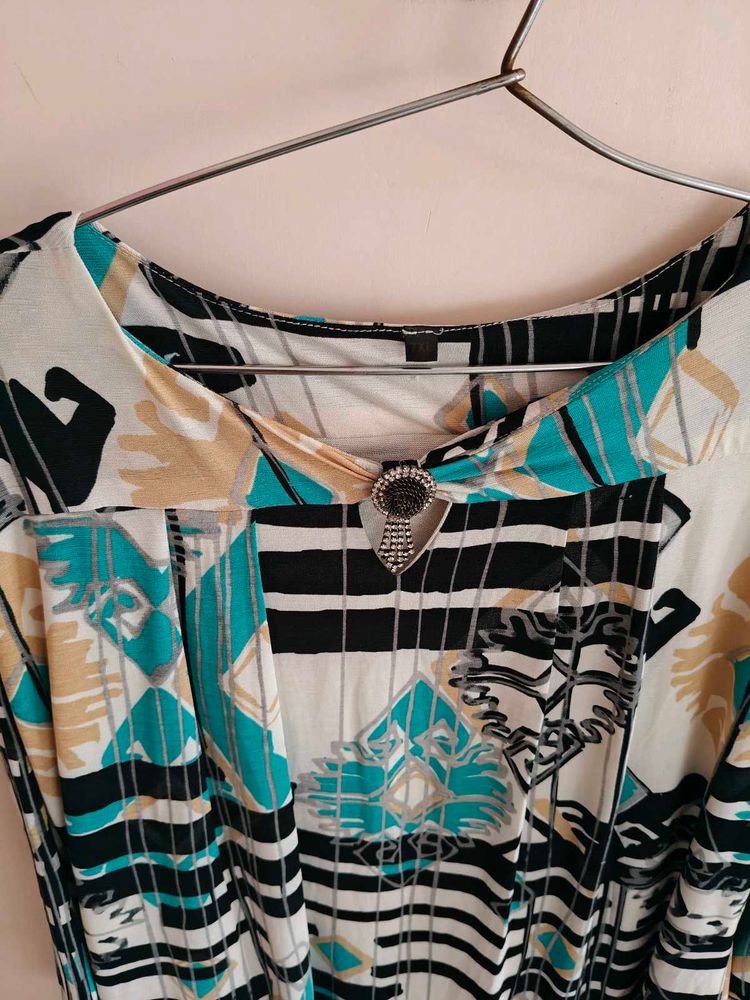 Patterned Dress Double Layer