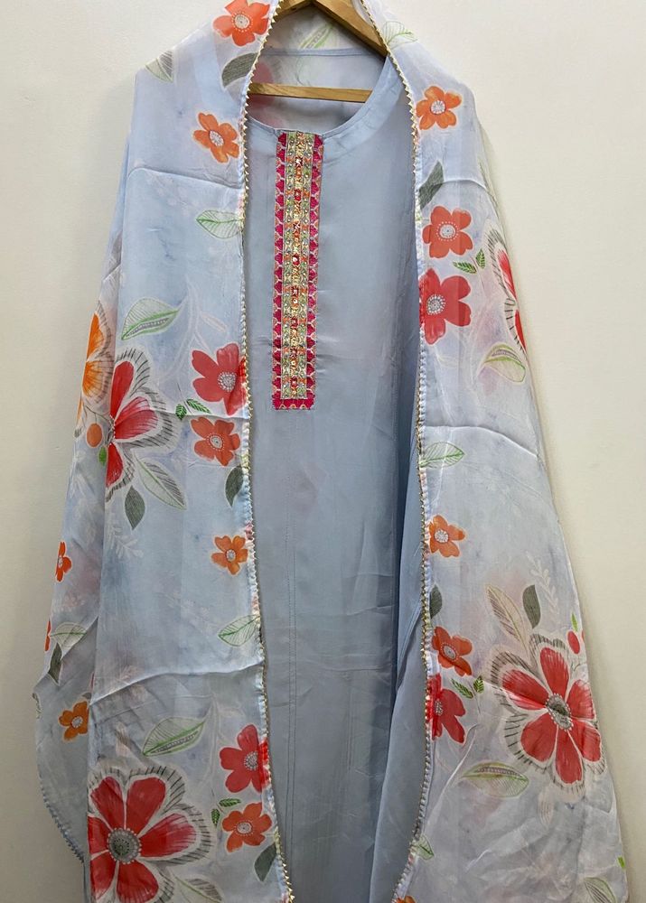 Floral Organza Salwar Kameez