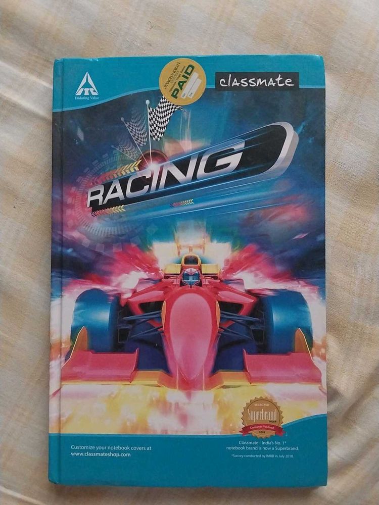 Classmate Racing Notebook(400 Pages!!)